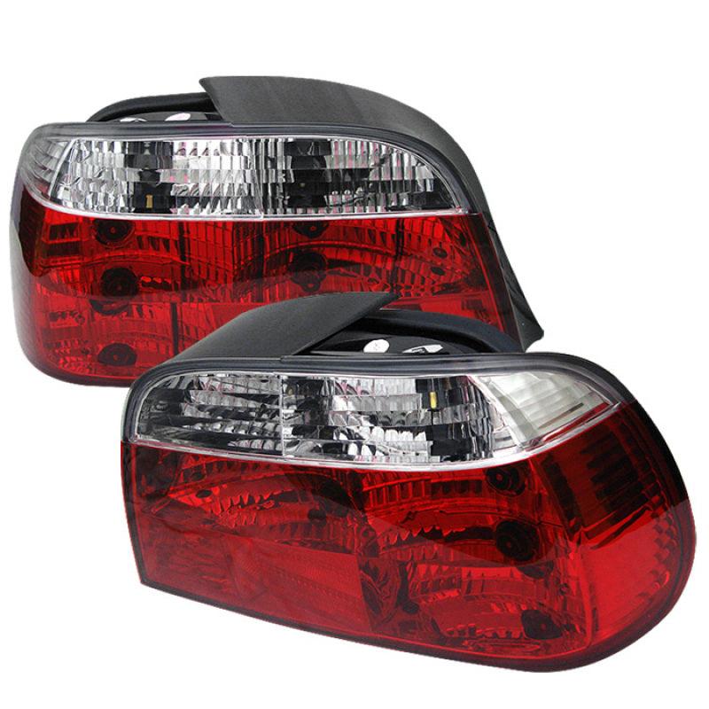 Spyder BMW E38 7-Series 95-01 Crystal Tail Lights Red Clear ALT-YD-BE3895-RC - Corvette Realm