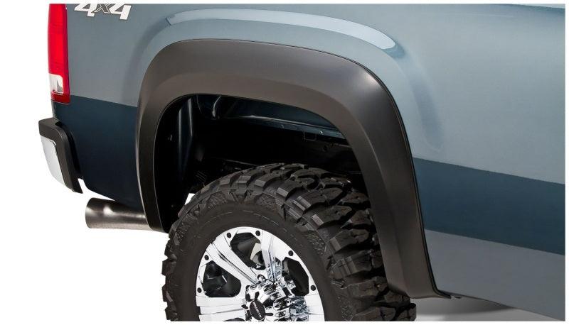 Bushwacker 07-13 GMC Sierra 1500 Fleetside Extend-A-Fender Style Flares 4pc 78.7/97.6in Bed - Black - Corvette Realm