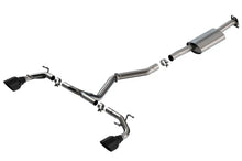 Load image into Gallery viewer, Borla 22-25 Subaru BRZ/Toyota GR86 2.4L RWD AT/MT S-Type Catback Exhaust - Black Chrome Tips