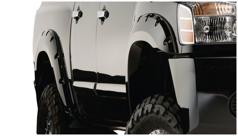 Bushwacker 04-15 Nissan Titan Pocket Style Flares 4pc 67.1/78.9/84/96in - Black - Corvette Realm