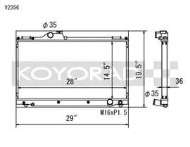 Koyo 01-05 Lexus IS300 (MT) Radiator