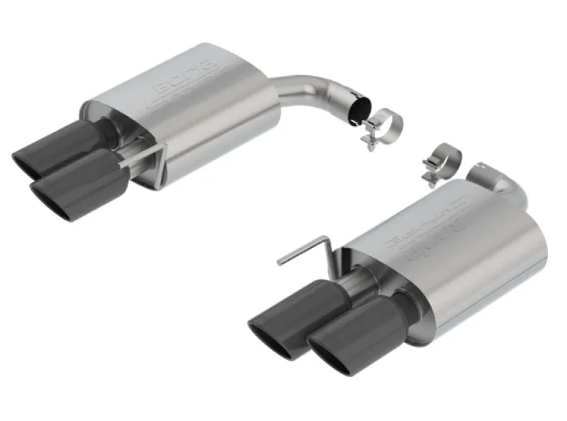 Borla 18-23 Ford Mustang GT 5.0L 2.5in S-Type Axle-Back Exhaust w/o Valves- Black Chrome