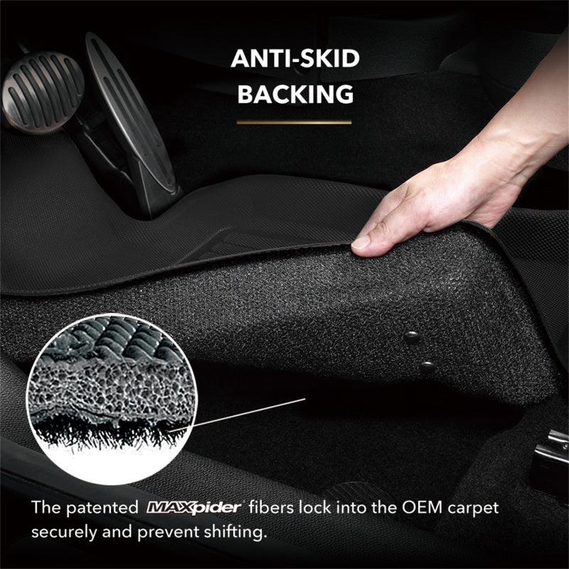 3D MAXpider 2014-2020 Acura MDX Kagu 1st Row Floormat - Black - Corvette Realm