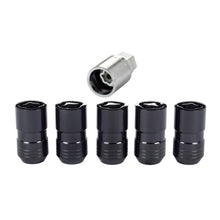 Load image into Gallery viewer, McGard Wheel Lock Nut Set - 5pk. (Cone Seat) M14X1.5 / 22mm Hex / 1.639in OAL - Black - Corvette Realm