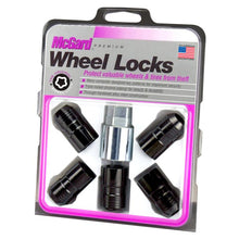 Load image into Gallery viewer, McGard Wheel Lock Nut Set - 5pk. (Cone Seat) M14X1.5 / 22mm Hex / 1.639in OAL - Black - Corvette Realm