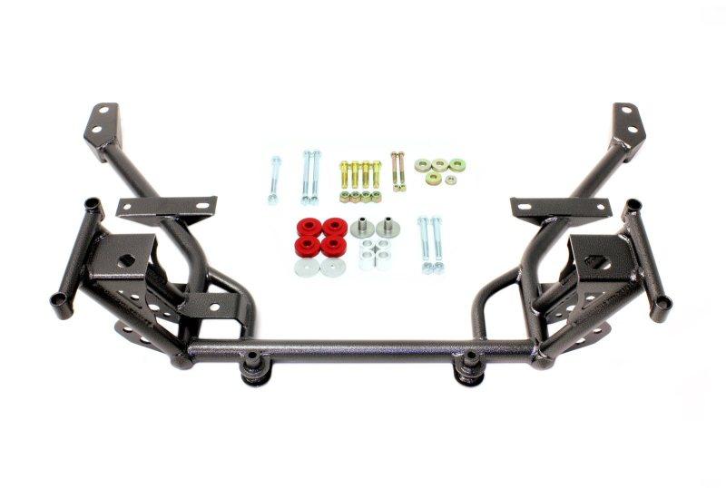 BMR 05-14 S197 Mustang K-Member w/ STD. Motor Mounts and STD. Rack Mounts - Black Hammertone - Corvette Realm