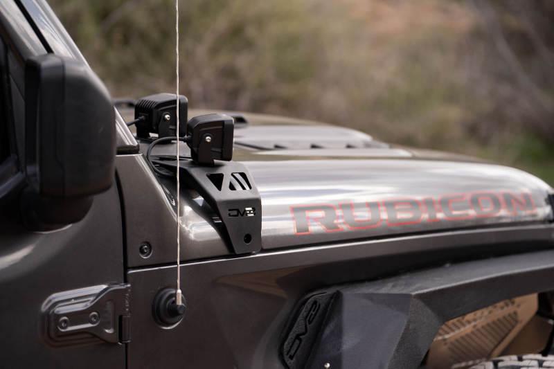 DV8 Offroad 18-22 Jeep Gladiator JT Cowl Light Bar Bracket - Corvette Realm