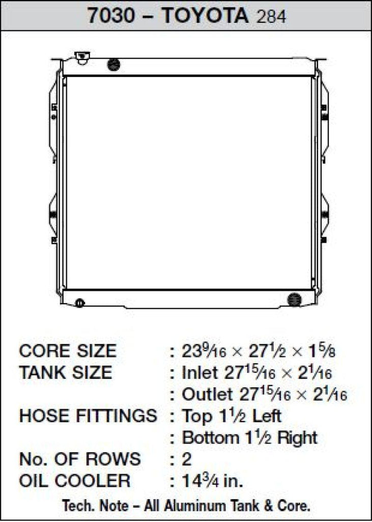 CSF 99-06 Toyota Tundra Radiator - Corvette Realm