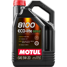 Load image into Gallery viewer, Motul 5L 8100 Eco-Lite Gen3 5W20 Full Synthetic Engine Oil
