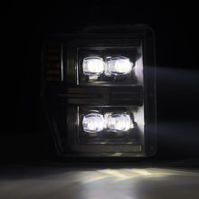 Load image into Gallery viewer, AlphaRex 08-10 Ford F250-550 NOVA-Series LED Projector Headlights Black w/Activ Light/Seq Signal - Corvette Realm