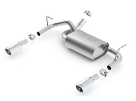 Borla 12-18 Jeep Wrangler 3.6L AT/MT 4WD Single Split Rear Exit Touring Axle-Back Exhaust