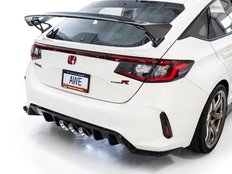AWE Tuning 2023 Honda Civic Type R FL5 Track Edition Exhaust w/ Triple Chrome Silver Tips - Corvette Realm
