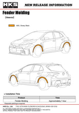 Load image into Gallery viewer, HKS GR COROLLA GZEA14H Fender Molding