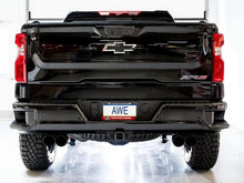 Load image into Gallery viewer, AWE Tuning 22-23 GMC Sierra 1500 AT4X 6.2L 0FG Catback Split Dual (Flat Bumper) - Diamond Black Tips - Corvette Realm