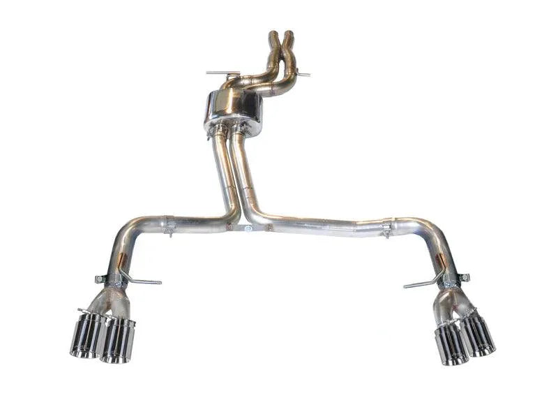AWE Tuning Audi B8.5 S5 3.0T Track Edition Exhaust - Chrome Silver Tips (90mm) - Corvette Realm