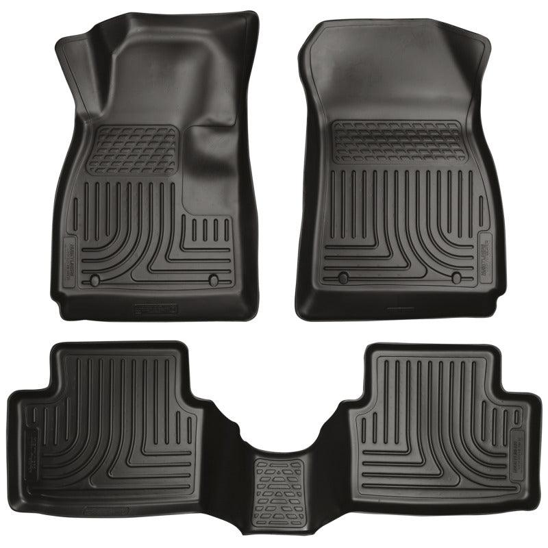 Husky Liners 11-12 Ford Fiesta WeatherBeater Combo Black Floor Liners - Corvette Realm