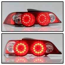 Load image into Gallery viewer, Spyder Acura RSX 02-04 LED Tail Lights Red Clear ALT-YD-ARSX02-LED-RC - Corvette Realm