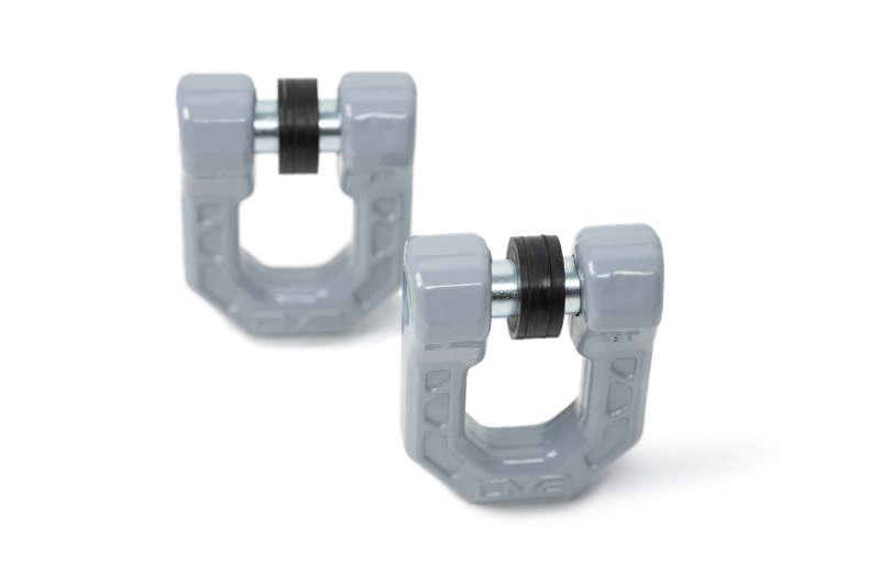 DV8 Offroad Elite Series D-Ring Shackles - Pair (Gray) - Corvette Realm