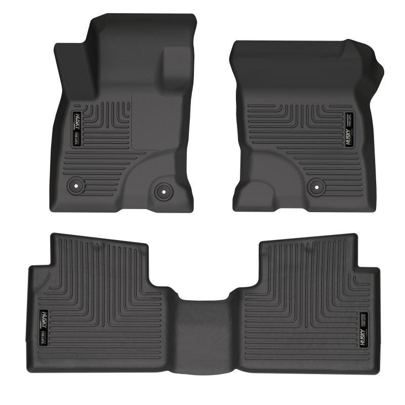 Husky Liners 2022 Ford Escape Hybrid Black Front & 2nd Seat Floor Liners - Corvette Realm