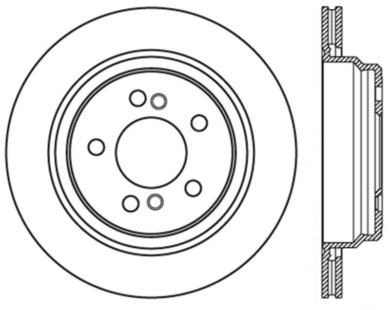 StopTech 00-03 BMW M5 (E39) Slotted & Drilled Left Rear Rotor - Corvette Realm