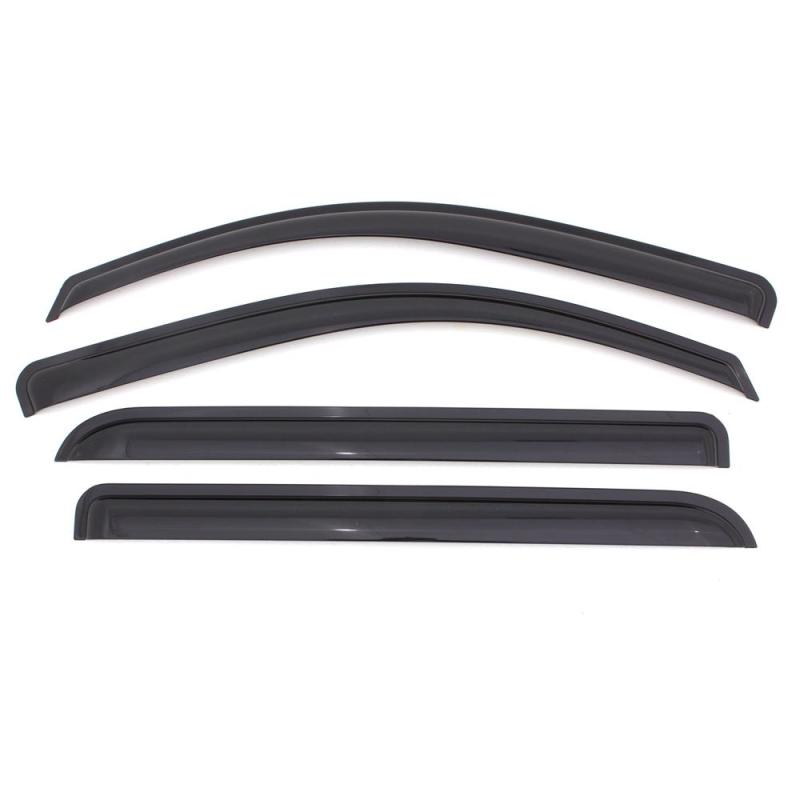 AVS 02-08 Ford Crown Victoria (Long Rears) Ventvisor Outside Mount Window Deflectors 4pc - Smoke