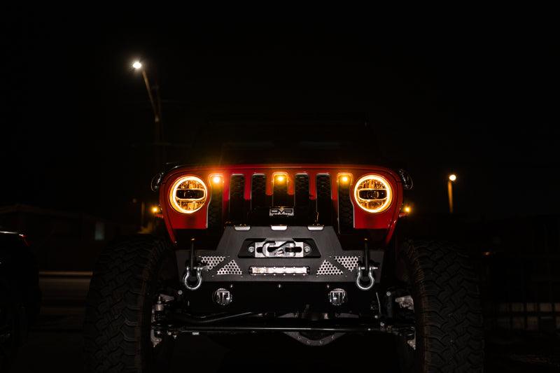 DV8 Offroad 2018+ Jeep JL Grill Amber Marker Lights - Corvette Realm