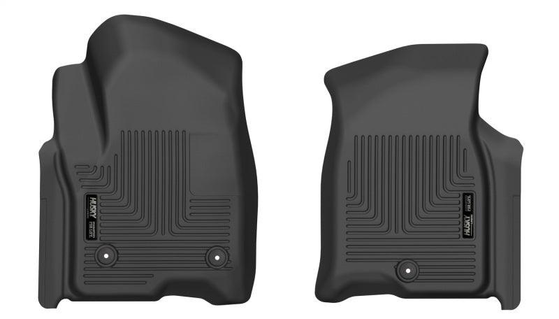 Husky Liners 21-23 Chevy Tahoe / 21-23 Cadillac Escalade X-Act Contour Black Front Seat Floor Liners - Corvette Realm