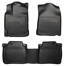 Load image into Gallery viewer, Husky Liners 2012 Toyota Camry WeatherBeater Combo Black Floor Liners - Corvette Realm