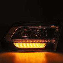Load image into Gallery viewer, AlphaRex 09-18 Dodge Ram 1500HD PRO-Series Proj Headlights Plank Style Alpha Black w/Seq Signal/DRL - Corvette Realm
