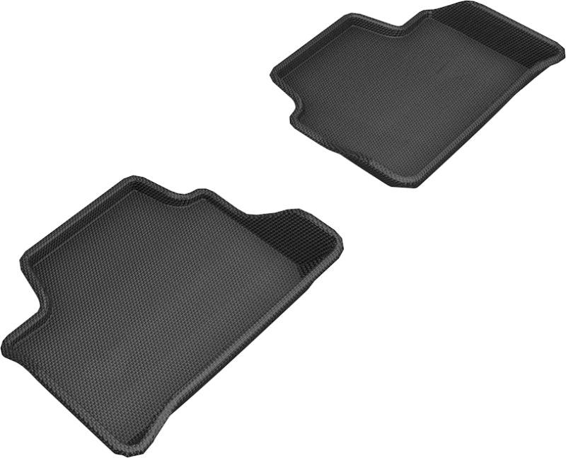 3D MAXpider 2019-2020 BMW 3 Series (G20) Kagu 2nd Row Floormats - Black - Corvette Realm