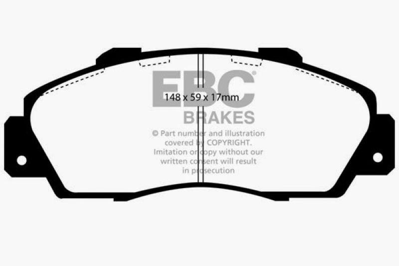 EBC 97-01 Acura Integra Type R Bluestuff Front Brake Pads - Corvette Realm