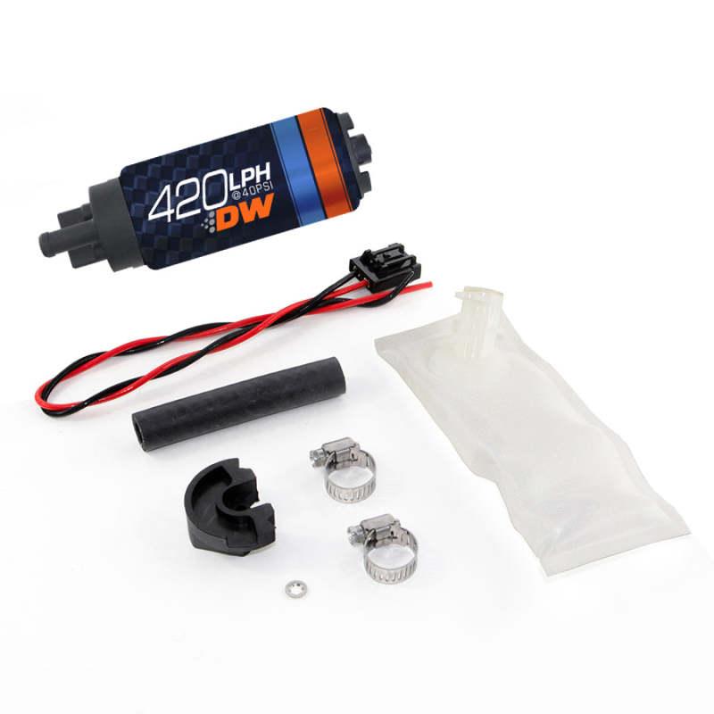 Deatschwerks DW420 Series 420lph In-Tank Fuel Pump w/ Install Kit For 94-02 Nissan S14/S15 - Corvette Realm