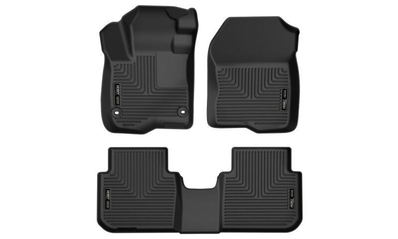 Husky Liners 23-24 Honda CRV Weatherbeater Black Front & 2nd Seat Floor Liners - Corvette Realm