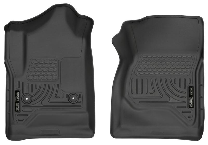 Husky Liners 14 Chevrolet Silverado/GMC Sierra 1500 Weatherbeater Black Front Floor Liners - Corvette Realm