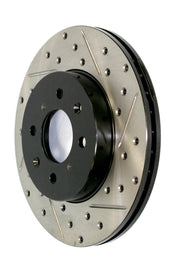 StopTech 15-19 Subaru WRX (Excl. Eyesight Technology) Rear Right Sport Drilled & Slotted Rotor - Corvette Realm