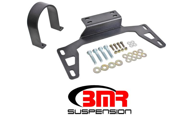 BMR 11-14 S197 Mustang Front Driveshaft Safety Loop - Black Hammertone - Corvette Realm