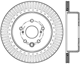 StopTech 13-14 Lexus GS300/350/400/430 Slotted Sport Rear Right Brake Rotor - Corvette Realm