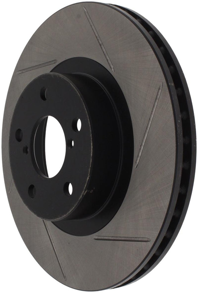 StopTech Power Slot 00-05 Legacy / 7/98-08 Impreza Front Left Sportstop Slotted Rotor - Corvette Realm