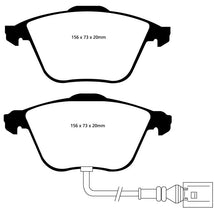 Load image into Gallery viewer, EBC 08-11 Volkswagen CC 3.6 Yellowstuff Front Brake Pads - Corvette Realm