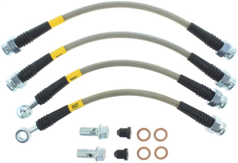 StopTech 07-13 Acura MDX Rear SS Brake Lines - Corvette Realm