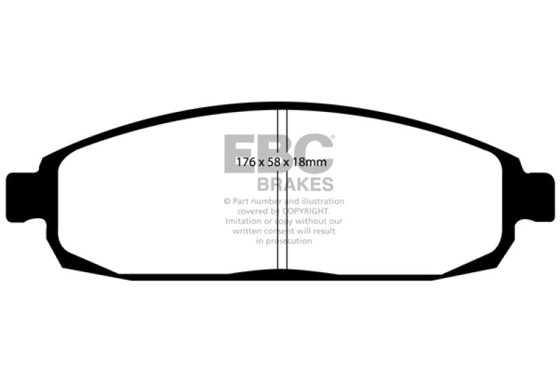 EBC 05-10 Jeep Commander 3.7 Greenstuff Front Brake Pads - Corvette Realm