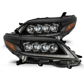 AlphaRex 2011+ Toyota Sienna NOVA LED Proj Headlights Plank Style Black w/Activ Light/Seq Signal/DRL - Corvette Realm