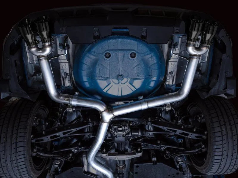 AWE Tuning 2022+ VB Subaru WRX Track Edition Exhaust - Diamond Black Tips - Corvette Realm