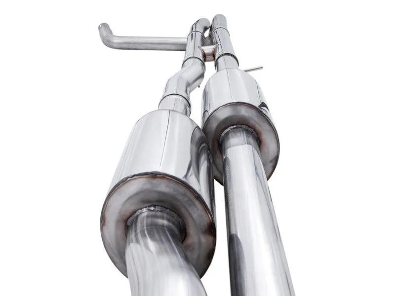 AWE Tuning 4th Gen GM 1500 6.2L 0FG Catback Split Rear Exit (w/ Bumper Cutouts) - Quad Diamond Tips - Corvette Realm