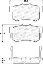Load image into Gallery viewer, StopTech Performance 2000-2009 Honda S2000 Rear Sport Brake Pads - Corvette Realm