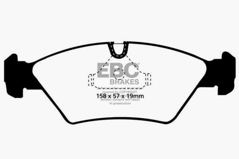 EBC 87-91 BMW M3 2.3 (E30) Redstuff Front Brake Pads - Corvette Realm
