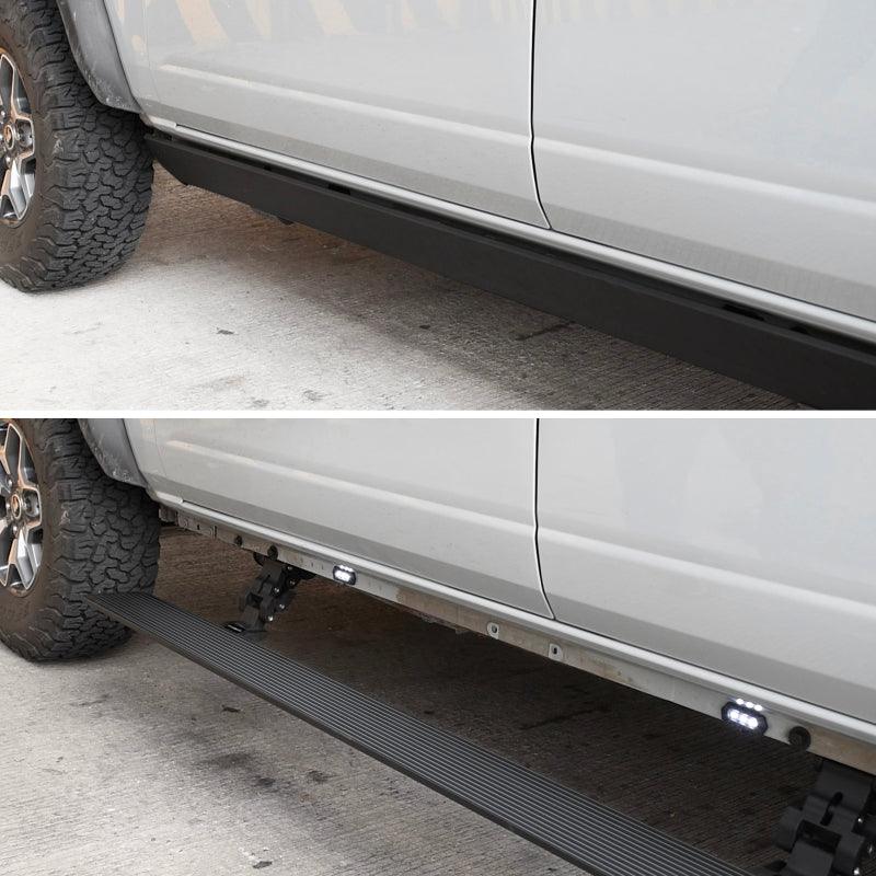 Go Rhino 19-23 Chev Silverado 1500 & 20-23 25/3500HD CC 4dr E-BOARD E1 Running Board Kit - Tex. Blk - Corvette Realm