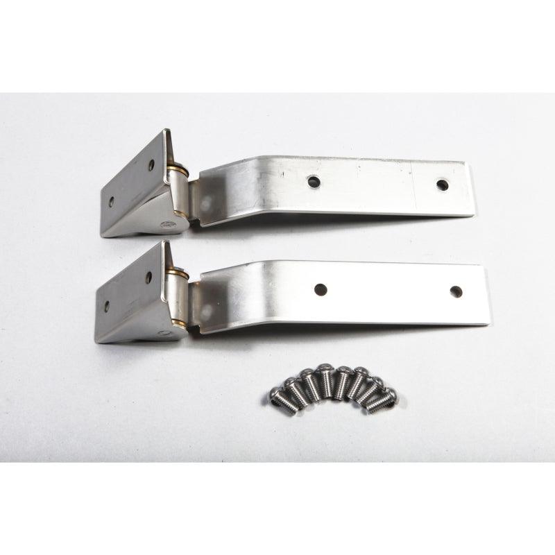 Rugged Ridge 87-95 Jeep Wrangler YJ Stainless Steel Tailgate Hinges - Corvette Realm