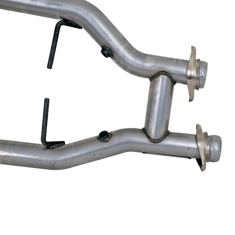 BBK 96-04 Mustang 4.6 GT / Cobra Short Mid H Pipe w Catalytic Converters 2-1/2 For Long Tube Headers - Corvette Realm