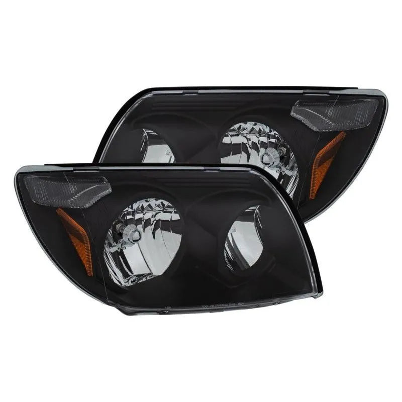 ANZO 2003-2005 Toyota 4Runner Crystal Headlights Black - Corvette Realm